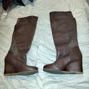 UGG wedged knee high boots.